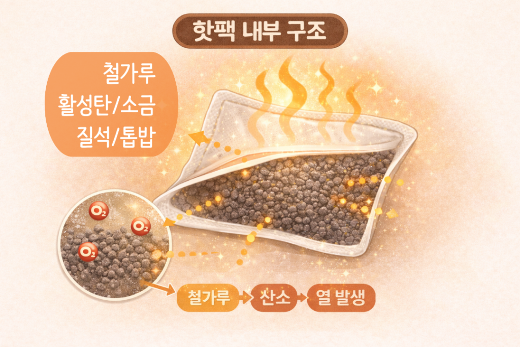 disposable-hand-warmer-internal-structure-iron-powder-oxygen-heat-generation